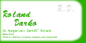 roland darko business card